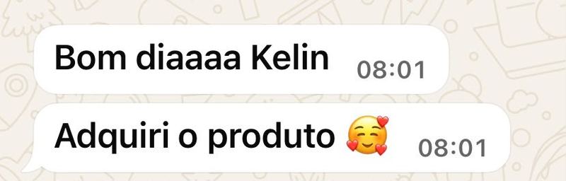 Print de depoimento curto de cliente